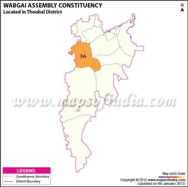 Assembly Constituency Map of Wabgai
