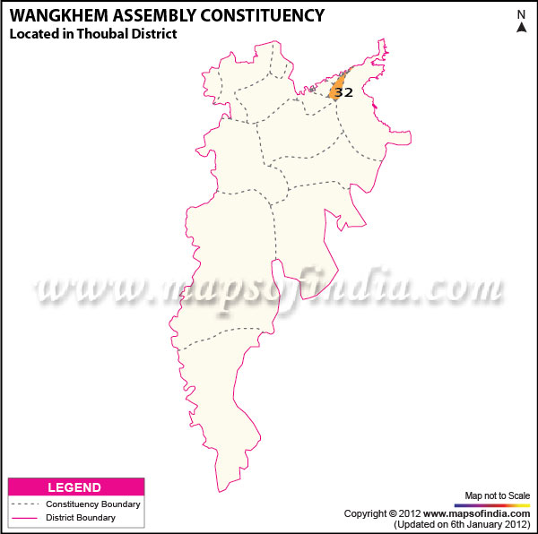 Assembly Constituency Map of Wangkhem