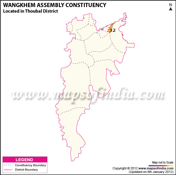 Assembly Constituency Map of Wangkhem Assembly Constituency Map of Wangkhem