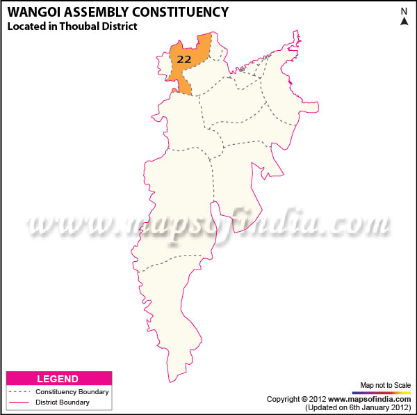 Assembly Constituency Map of Wangoi