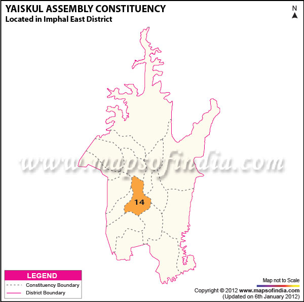 Assembly Constituency Map of Yaiskul Assembly Constituency Map of Yaiskul