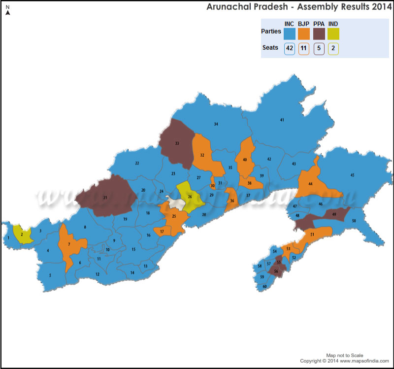Arunachal Pradesh Vidhan Sabha Election Live Results