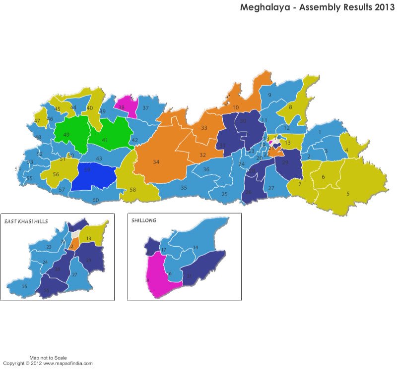 Meghalaya Elections 2013 Results