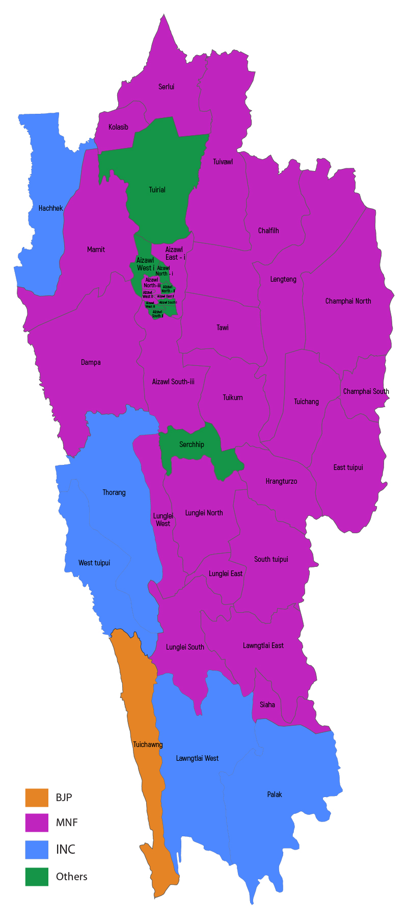 Mizoram Elections 2018 Results
