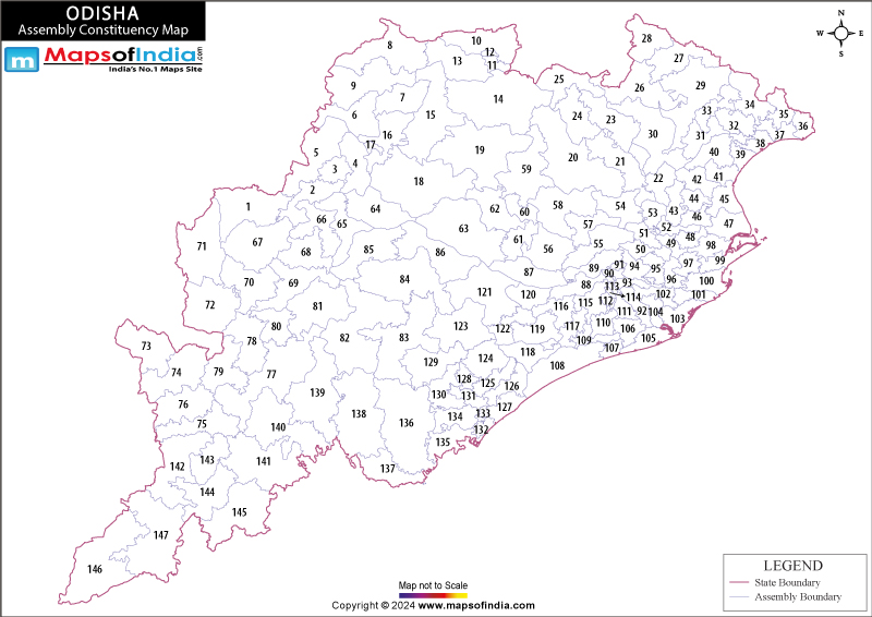 Orissa Constituency Map