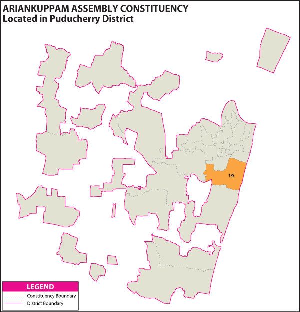 Assembly Constituency Map of Ariankuppam