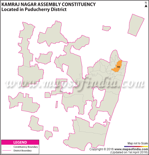 Assembly Constituency Map of Kamraj Nagar