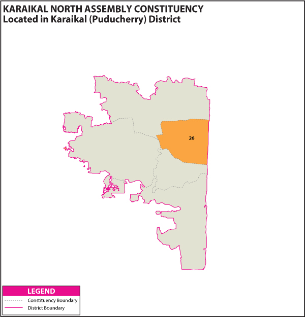 Assembly Constituency Map of Karaikal North