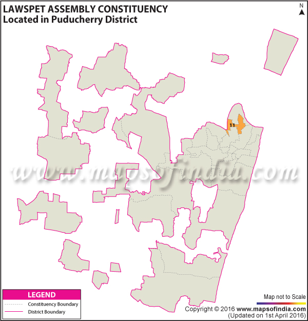 Assembly Constituency Map of Lawspet