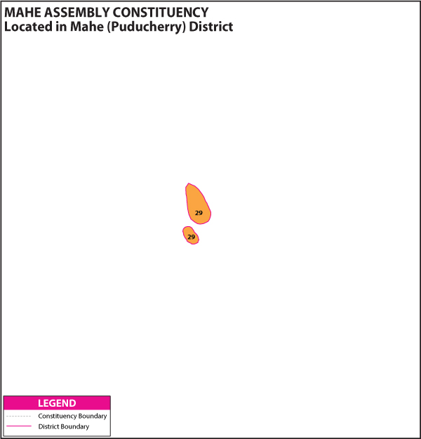 Assembly Constituency Map of Mahe