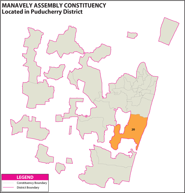 Assembly Constituency Map of Manavely