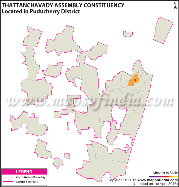 Assembly Constituency Map of Thattanchavady