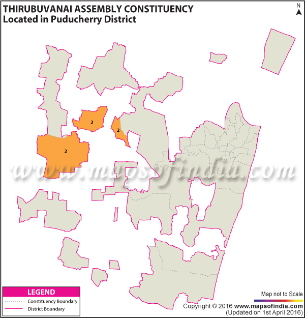 Assembly Constituency Map of Thirubuvanait