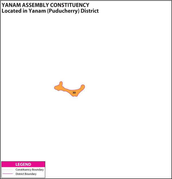 Assembly Constituency Map of Yanam
