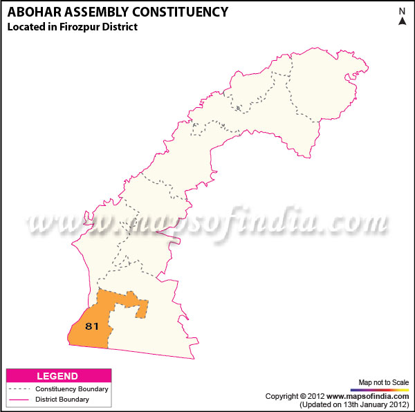 Assembly Constituency Map of Abohar