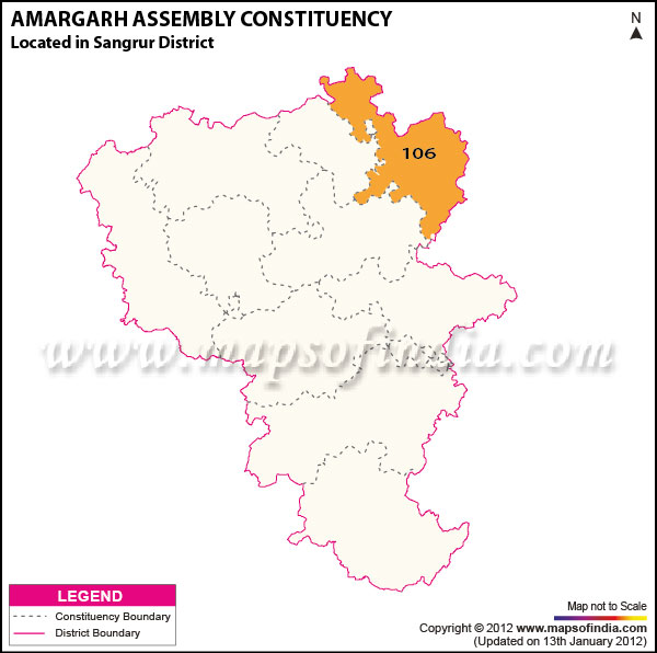 Assembly Constituency Map of Amargarh