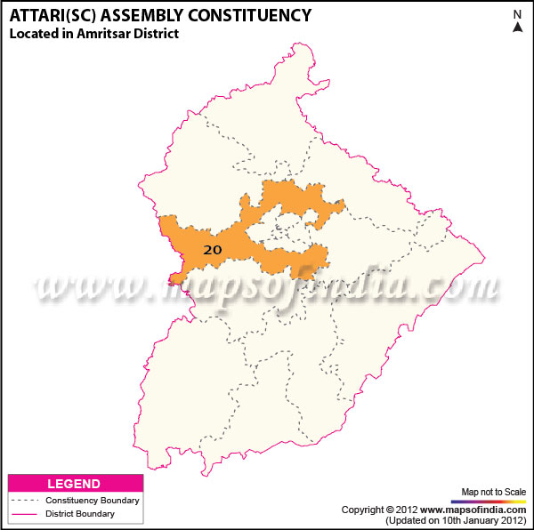 Assembly Constituency Map of Attari (SC)