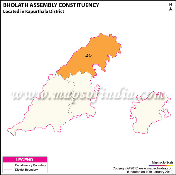 Assembly Constituency Map of Bholath