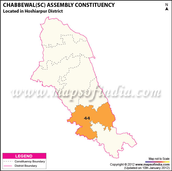 Assembly Constituency Map of Chabbewal (SC)