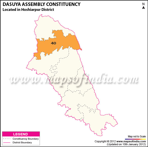Assembly Constituency Map of Dasuya