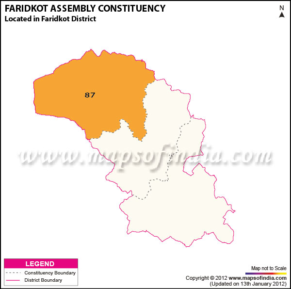Assembly Constituency Map of Faridkot