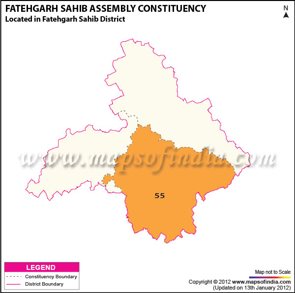 Assembly Constituency Map of Fatehgarh Sahib