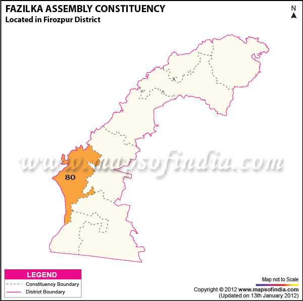 Assembly Constituency Map of Fazilka