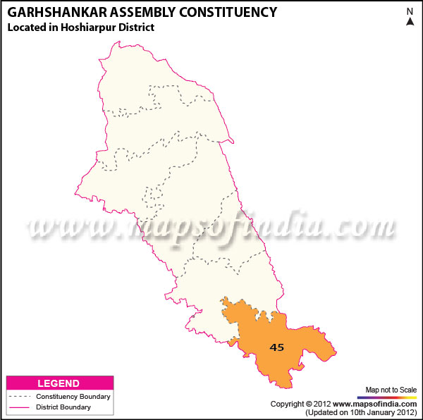 Assembly Constituency Map of Garhshankar