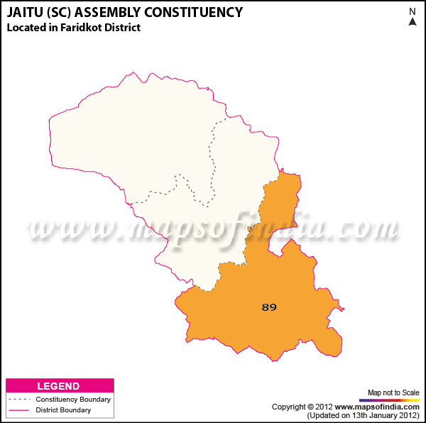 Assembly Constituency Map of Jaitu (SC)