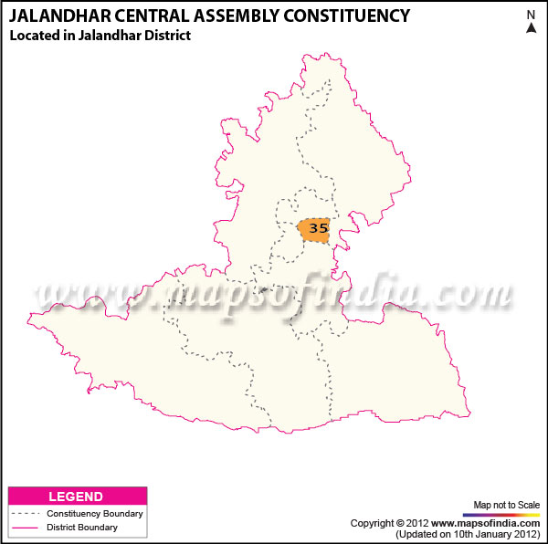 Assembly Constituency Map of Jalandhar Central