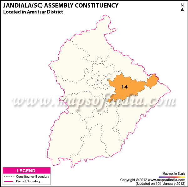 Assembly Constituency Map of Jandiala