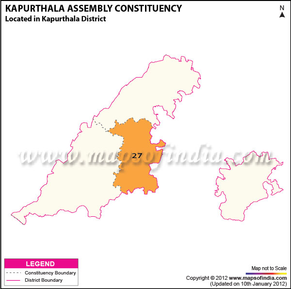 Assembly Constituency Map of Kapurthala