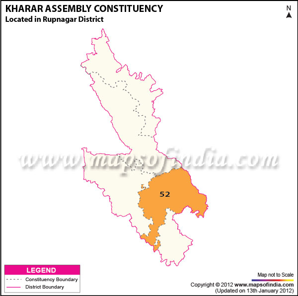 Assembly Constituency Map of Kharar
