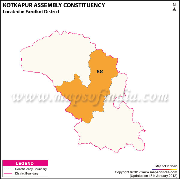 Assembly Constituency Map of Kotkapura