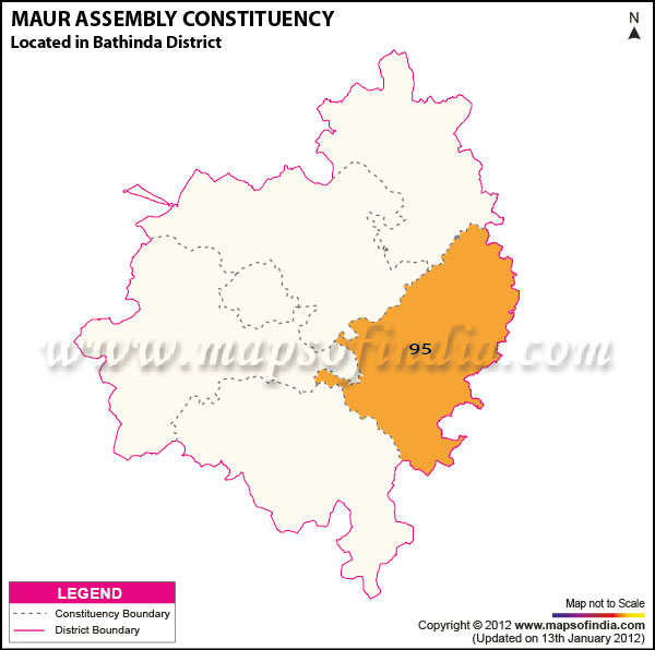 Assembly Constituency Map of Maur