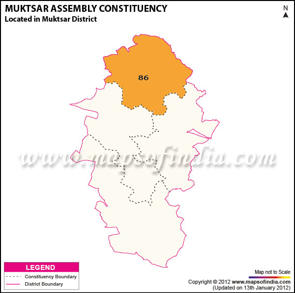 Assembly Constituency Map of Muktsar