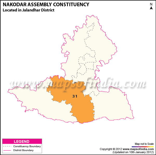 Assembly Constituency Map of Nakodar (SC)