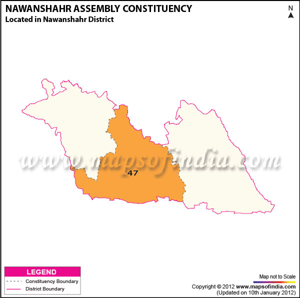 Assembly Constituency Map of Nawan Shahar