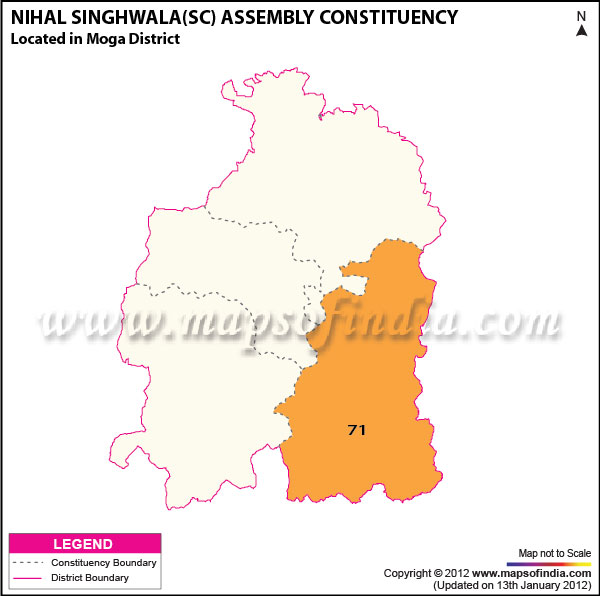 Assembly Constituency Map of Nihal Singhwala (SC)
