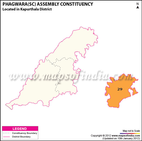 Assembly Constituency Map of Phagwara * (SC)