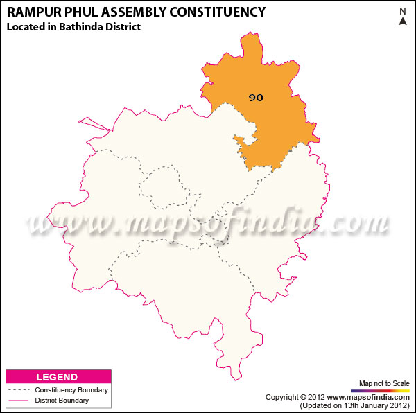 Assembly Constituency Map of Rampura Phul