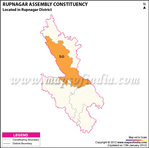 Assembly Constituency Map of Rupnagar