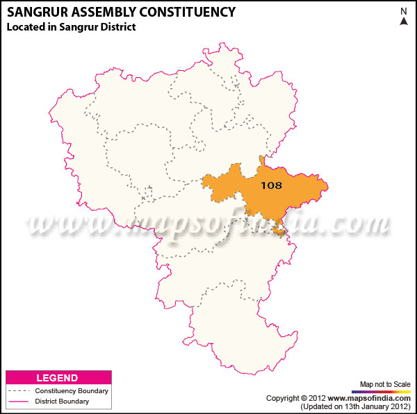 Assembly Constituency Map of Sangrur