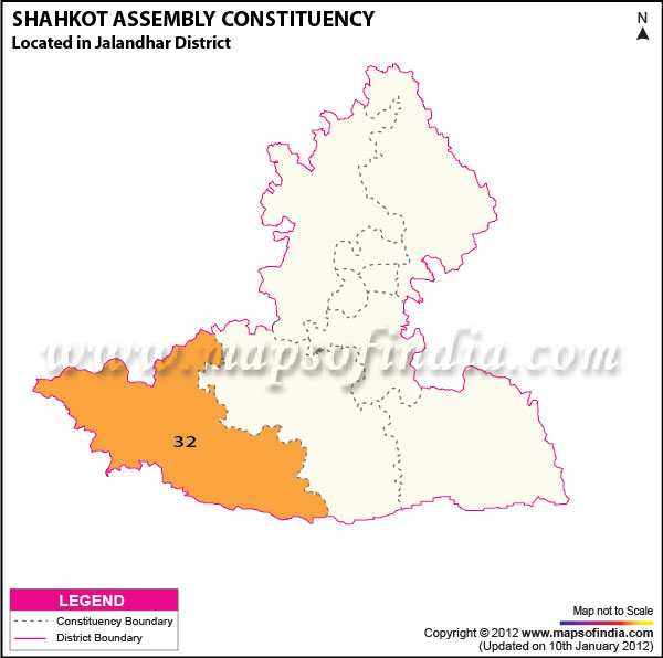 Assembly Constituency Map of Shahkot