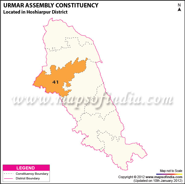 Assembly Constituency Map of Urmar