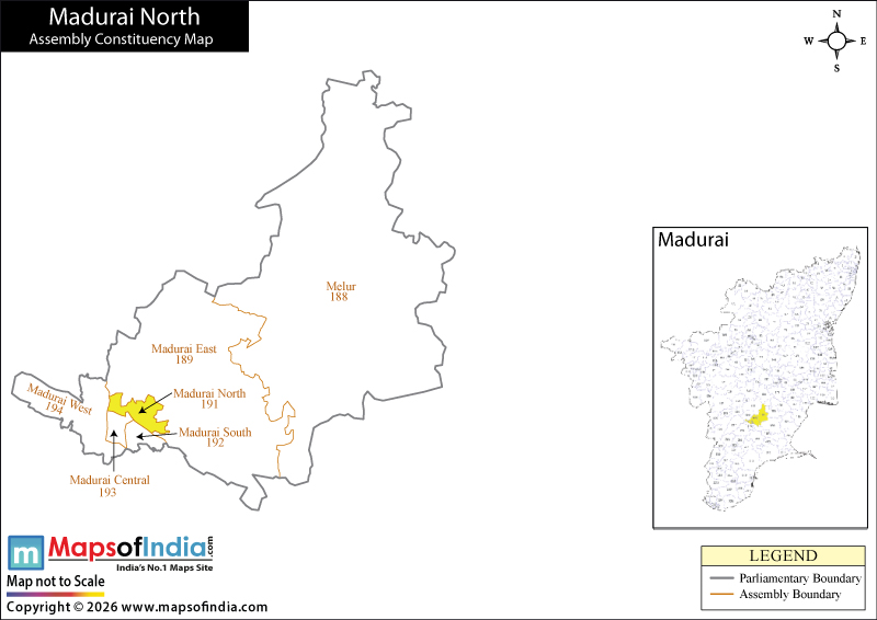 Madurai North Assembly Constituency Map