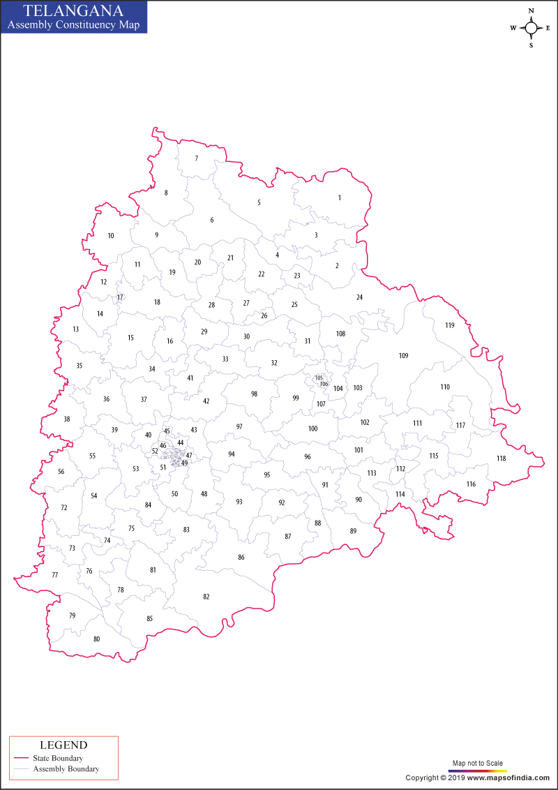 Telangana Assembly Elections Map