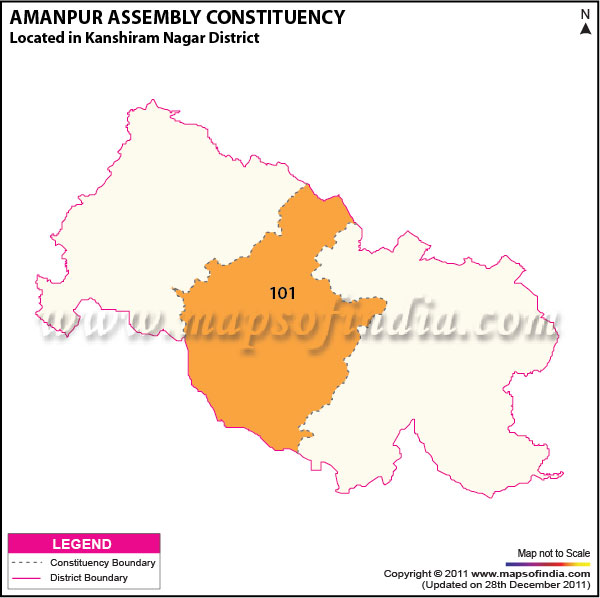 Assembly Constituency Map of  Amanpur