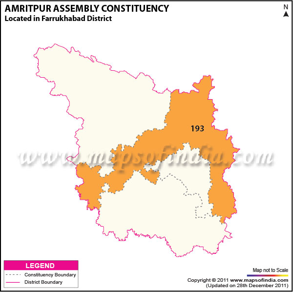 Assembly Constituency Map of  Amritpur