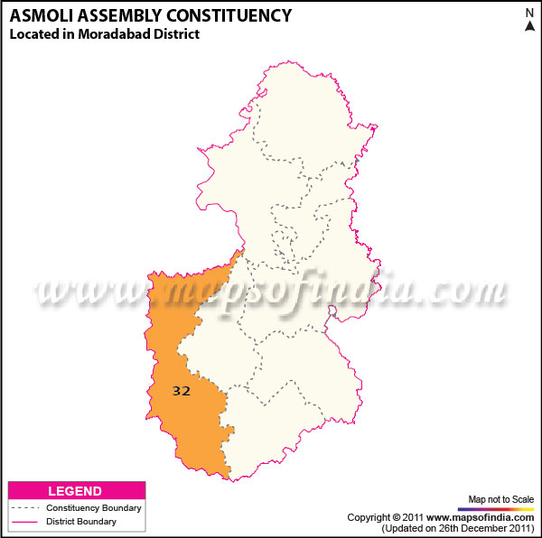 Assembly Constituency Map of  Asmoli